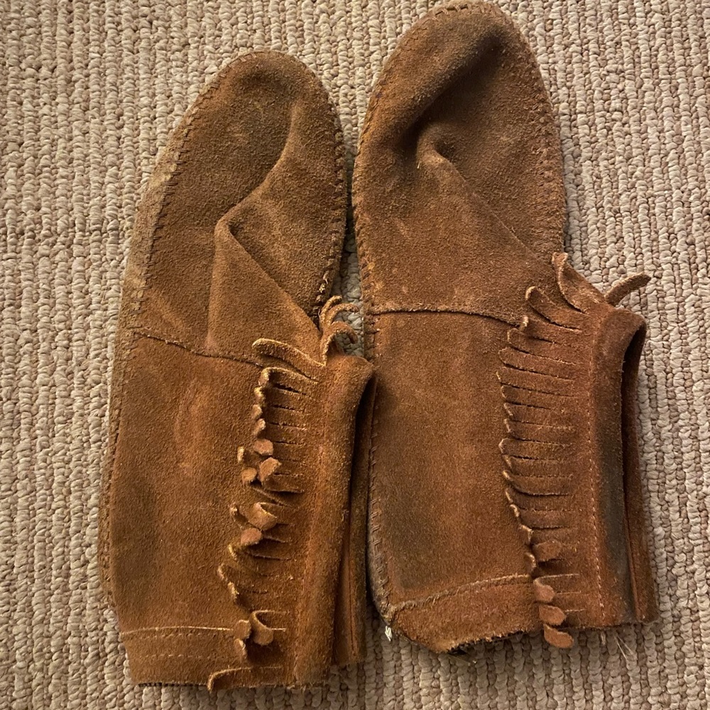 Vintage High top moccasins with back zipper